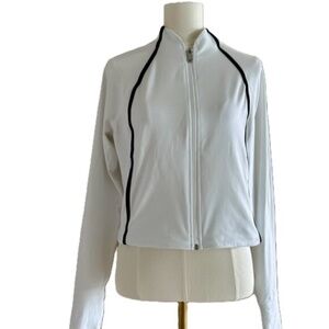 Salutation Crop Jacket White/Black